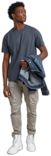 G-STAR Raw - Mens Rovic Zip 3D Regular Tapered Pants, Color Elephant Skin, Size: 38W x 34L3