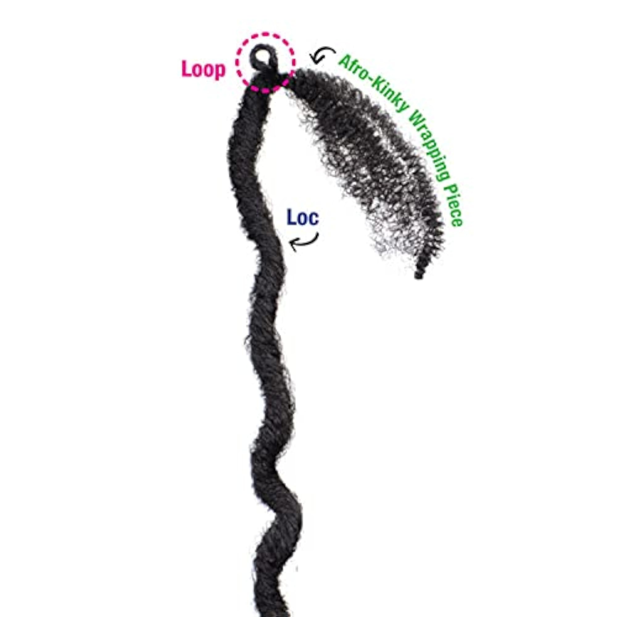 Crochet Wrap n Lock Starla Loc 18" (1-pack, 4)