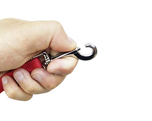 Nylon Training Dog Leash For Small Medium Large Dogs, 15Ft 20Ft 30Ft 50Ft Long Leash Dog/Puppy Lead For Obedience Recall Training, Camping (50Ft, Red) #TOP4