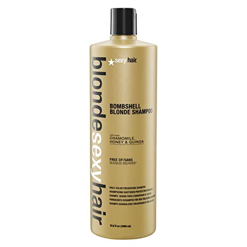 SexyHair Blonde Bombshell Shampoo, 33.8 Oz
