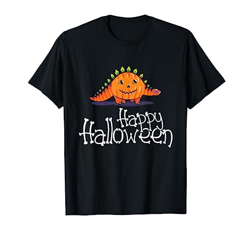 Funny Dinosaur Pumpkin Head Halloween Costume Gift Camiseta