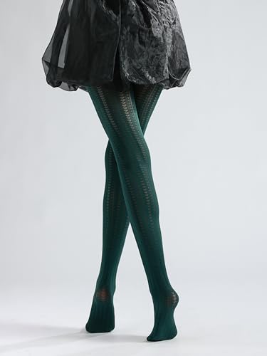 Image of Sahabowi Women Tights, Sheer High Waist Pantyhose, Vintage Control Top Stockings, Siwa7
