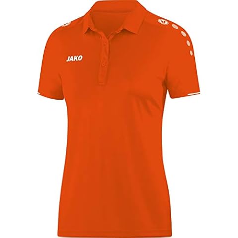 JAKO Women's Classico Neon Orange Polo Cover