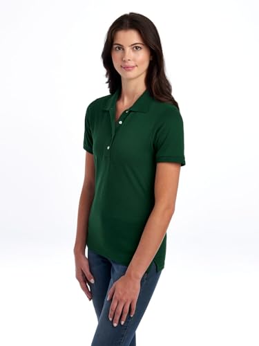 Jerzees Women's Short Sleeve Polo Shirts, Cotton Blend, Moisture Wicking, Sizes S-2xl2