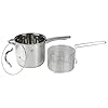 KARL HAUSMANN Friteuse Induction avec Panier - Casserole à Friture Inox 3,6L - Faitout à Friture avec Panier et Couvercle - Friteuse Manuelle Traditionnelle - Compatible Induction - Poêle à Friture