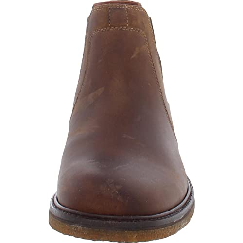 Johnston & Murphy Men's Xc4® Maddox Chelsea Boot Tan Oiled Full Grain 10 M/W Us #TOP2