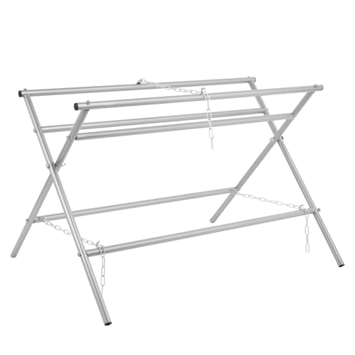 Deer Skinning Rack - Adjustable Skinning Station Equipment - 500 Lb Capacity, Heavy Duty Processing Station for Animal Skinning, Dressing and Butchering