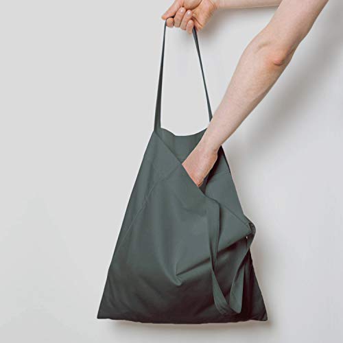 NPBAG 15 Pack 15'' X 16'' Grey Cotton Tote Bags, Lightweight Blank Bulk Cloth bags with 1pc of PTFE Teflon Sheet