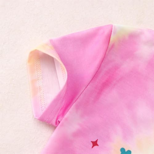 Ritatte Magic Shirts for Toddler Girls Princess Magical Kingdom T-Shirt Kids Cute Castle Holiday Vacation Summer Tees Tops(Rose Pink,4-5T(110)) — view 6