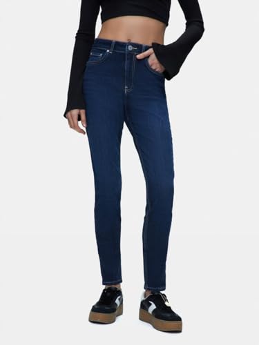 LTB Jeans Marcella B dżinsy damskie w kolorze niebieskim High Rise wyprodukowane z mieszanki bawełny, rozmiar 34, 34, niebieski, 34W / 34L