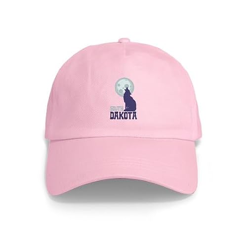 CafePress South Dakota Unique Adjustable Baseball Hat Pink