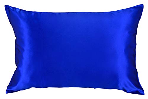 Celestial Silk 100% Silk Pillowcase For Hair Luxury 25 Momme Mulberry Silk, Charmeuse Silk On Both Sides -Gift Wrapped- (Queen, Royal Blue) #TOP8