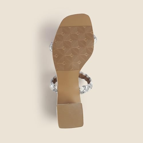 Image of Metro Women's Double Strap Block Heeled Sandals
