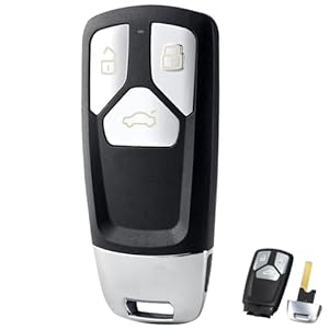 3 Buttons Audi A3 Car Key Fob Case For Audi A4 A5 S4 S5 Q5 Q7 SQ7 TT 2016 2017 2018 A-udi TT Remote Key Shell with Uncut Blade