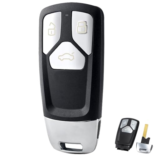 3 Buttons Audi A3 Car Key Fob Case For Audi A4 A5 S4 S5 Q5 Q7 SQ7 TT 2016 2017 2018 A-udi TT Remote Key Shell with Uncut Blade