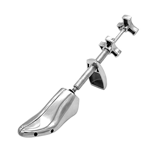 CravoFlow Estirador de zapatos de metal, longitud y ancho ajustables para hombres, talla 39-45, herramienta de extensión de zapatos de aleación de aluminio para zapatos ajustados