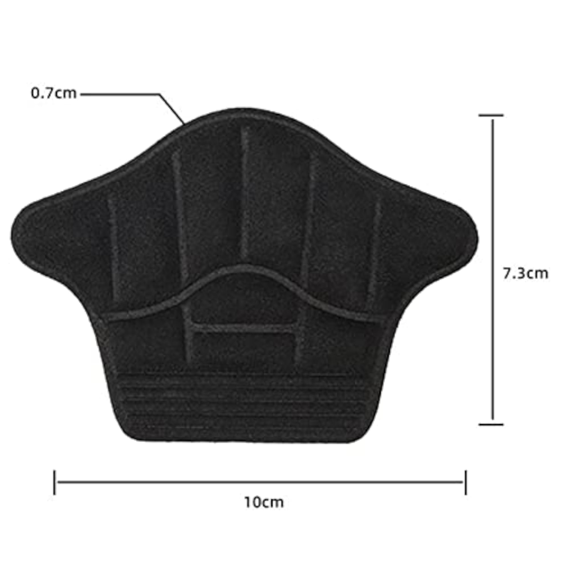 Adhesive Heel Cushion Liners for Comfort, Black