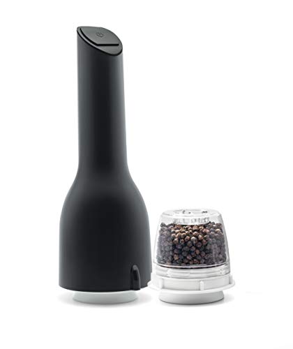 FinaMill Electric Grinder â€“ Grind More Than Just Pepper. Store Each Spice In Separate Interchangeable Pod, Swap With One Hand. 1 Mill 1 Pod Included - Gray