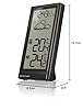 Bresser Meteo Estación radiocontrolada con sensor exterior, termómetro con indicador de temperatura para interior y exterior, previsión meteorológica, con soporte plegable y soporte de pared, negro #2