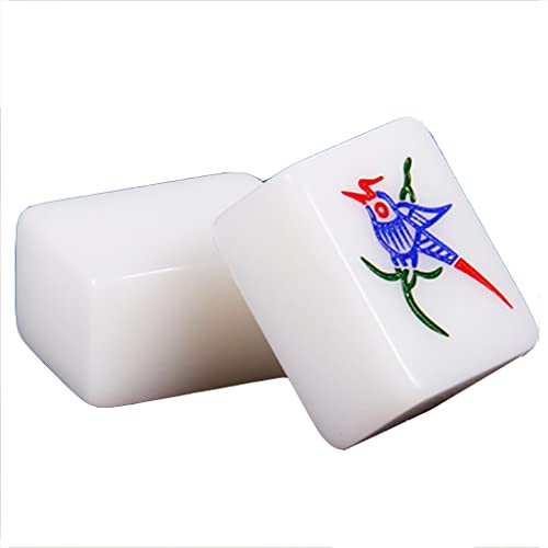 Chinese Mahjong Suet White Household 36mm 144 Tiles Acrylic miniatura 2