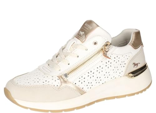 MUSTANG Damen eleganter Sneaker rutschfest Reißverschluss sportlich...