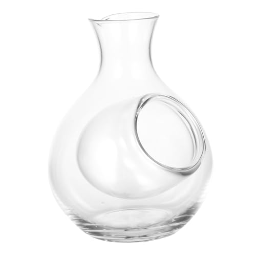 SOLUSTRE Ice Bottle Elegant Glass Decanter for Ice Wine Dispensing for Bars Restaurants and Home Use Simple and Practical Design for Enhanced Drinking Experience