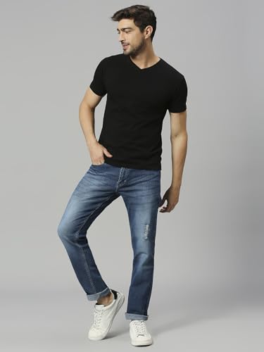 Image of Thomas Scott Men's Regular Fit Mid Rise Mid-Rise Stretchable Jeans
