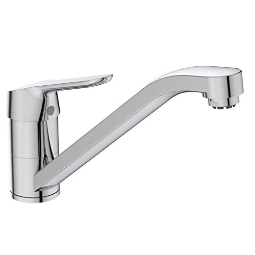 Ideal Standard BC130AA Ceraflex Küchenarmatur Niederdruck, 360 Grad schwenkbarer Auslauf, Chrom