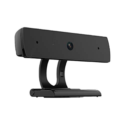 Lodokdre HDデスクトップコンピューターカメラ、フォーカス、マイク付き、スマートTV リモートネットワーク、教育会議カメラ, ブラック