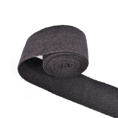 Paquete de cinta de espiga con cinturón de algodón 100% de 30MM de ancho, cinta de algodón de 50 yardas para ropa hecha a mano, aproximadamente 50 yardas_x