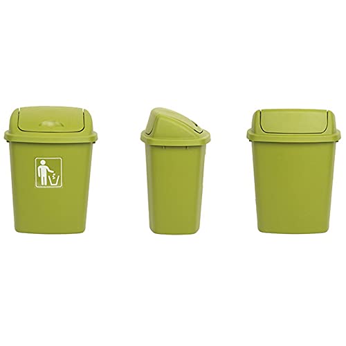Caneca de basura con tapa basculante rojo 30L miniatura 5