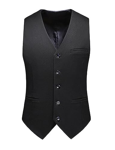 Gilet de Noël Homme pour Costume de Banquet Élégant Slim Fit