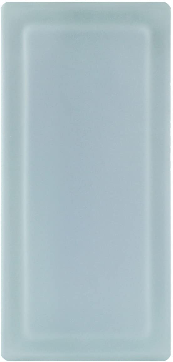 6 pieza BM bloques de vidrio vista completa SUPER white bloque de vidrio satinado por dos lado 19x9x8 cm