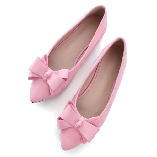 Image of SAILING LU Women's Bow-Knot Pointed Toe Ballet Flats