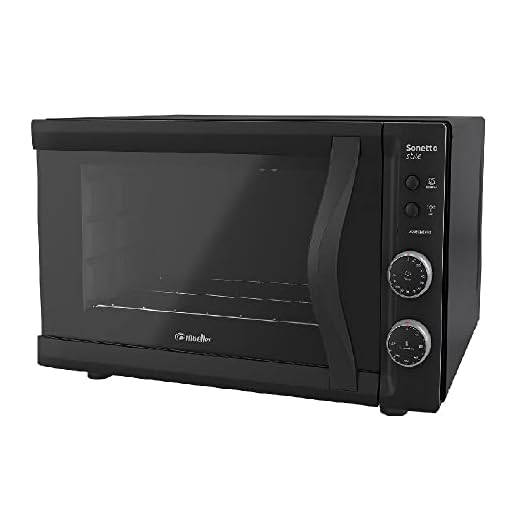 Forno Elétrico Mueller 44L Sonetto Stile Preto Forno Eletrico Mueller 44L 601072011 110V
