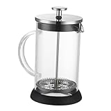 Garneck Edelstahl Kaffeepresse Hitzebeständig mit Filtersieb Multifunktionaler Kaffee Teebereiter für Heiß Kaltgetränke Einfach zu Reinigen Modischer Haushalts kaffeefilter