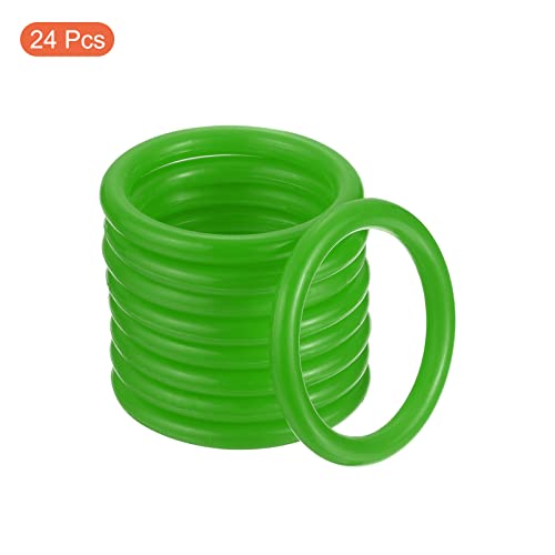 PATIKIL Carnival Ring-Toss Rings 8cm ID, 24 Pack Plastic Hoop for Outdoor Party Favor Game Booth Green, 8.5cm - Image 3