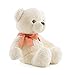 Adorlynetty 15”Teddy Bear with Heart Cute White Teddy Bear Stuffed Animals for Valentines Day Soft Stuffed Bear Plush Bear Plushie Toys Gifts for Girlfriend Boyfriend Kid