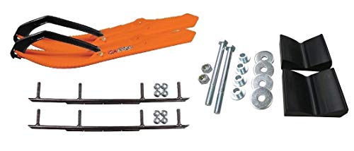 C&A Pro Orange BX Snowmobile Skis w/ 8