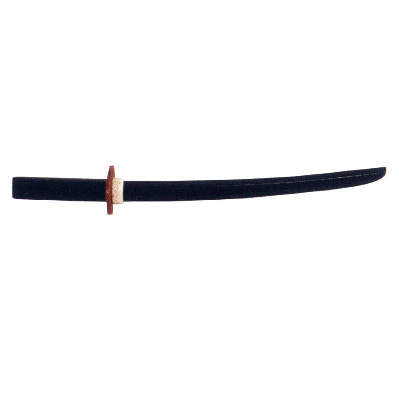 Shoto schwarz Eiche mit Tsuba Bokken klein kurz 55 cm Japanisches Holzschwert Samurai Schwert Holz Kurzschwert