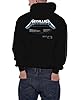 Metallica Hoodie Master Of Puppets Tracks Official Mens Black Pullover S #1