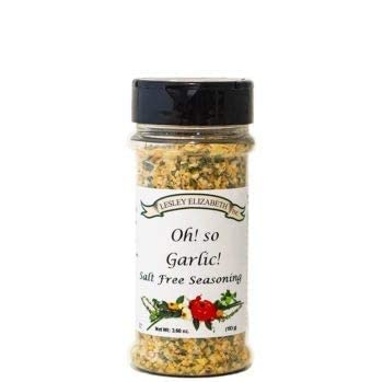 Image of Lesley Elizabeth Oh! So Garlic Salt Free Seasoning - All-Natural Garlic Herb Blend for Chicken, Vegetables, Pasta & More | Flavorful No Salt Garlic Seasoning for Cooking & Grilling