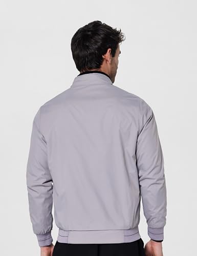 Image of Qube By Fort Collins Men's Polyester Standard Length Regular Fit Reversible Winter Jacket with Ribbed Cuffs & Hood - Warm, Stylish & Versatile