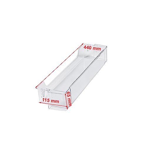 Jcspares® - Balconcino Porta Bottiglie 440 X 65 X 115 Mm Per Frigorifero Compatibile Con Whirlpool Ikea Hotpoint