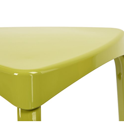 Utility Stool Colourful Home Living Room Triangle Metal Stool Robust Step Stool Small Chair Stackable Seat Set of 6 Green