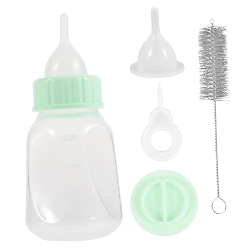 MOTHNUR Kit Biberón Mascotas Pequeño Resistente Mordeduras para Cachorros y Gatitos Portátil Fácil Limpieza Accesorio Alimentación Animales Pequeños