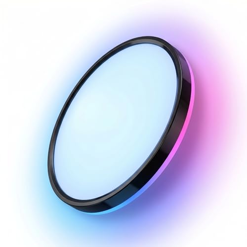 HOREVO 16inch 36W LED Ceiling Lamp Black Flush Mount Ceiling...