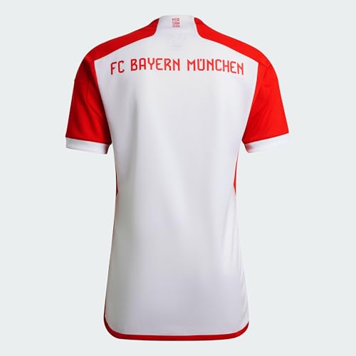 adidas FCB H Camiseta, Blanco/Rojo, M para Hombre