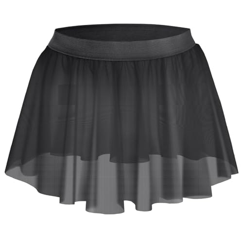 Sissy Men's Crossdresser Lingerie Skirts Sheer Lace Flared Pleated Micro Mini Skirt