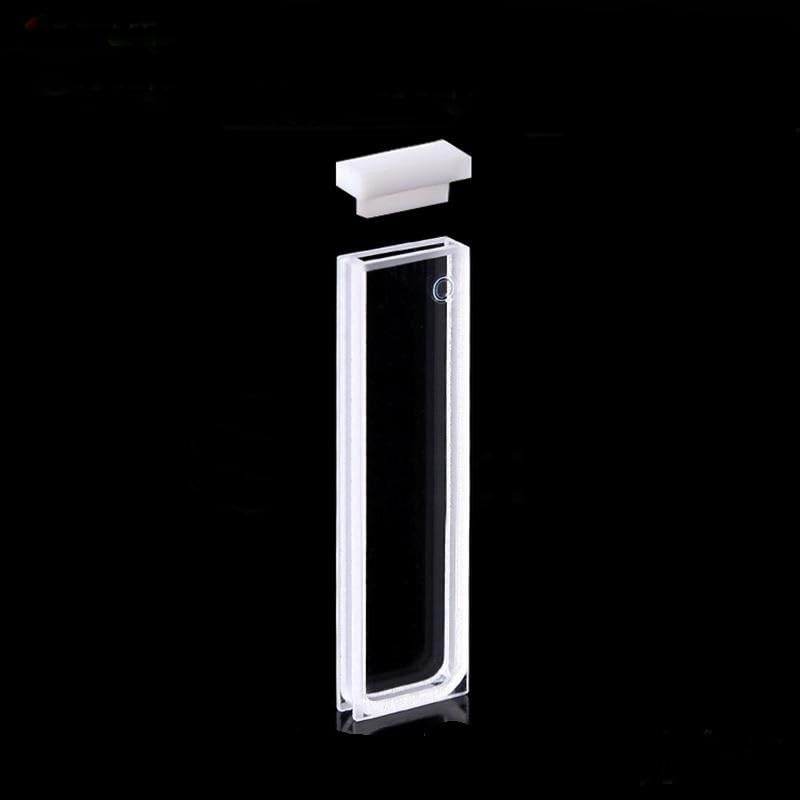 Cubeta de cuarzo JGS1 de 2 mm con tapa de PTFE para espectrofotómetro UV-Vis